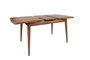 Hanah Home Inci 1141 Mesa de comedor extensible Nogal